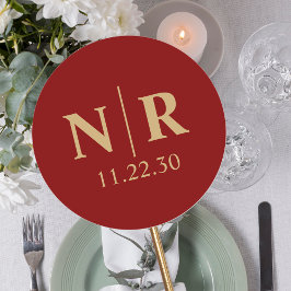 Braut- und Wurfanfänge für die Hochzeit Runder Aufkleber