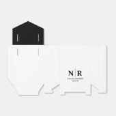 Braut- und Wurzelinitials für Hochzeiten elegant Geschenkschachtel (Ungefaltet)