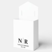 Braut- und Wurzelinitials für Hochzeiten elegant Geschenkschachtel (Geöffnet)