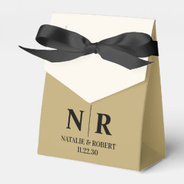 Braut- und Wurzelinitials für Hochzeiten elegant Geschenkschachtel