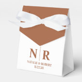 Braut- und Wurzelinitials für Hochzeiten elegant Geschenkschachtel (Vorderseite)