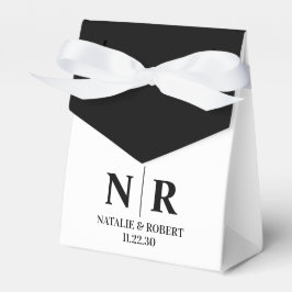 Braut- und Wurzelinitials für Hochzeiten elegant Geschenkschachtel