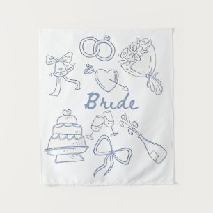 Braut Verlobung Hochzeit Paare Ehemann Ehefrau Wandteppich