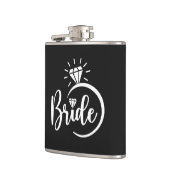 Braut Vinyl umwickelte Flasche Flachmann (Links)