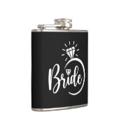 Braut Vinyl umwickelte Flasche Flachmann (Rechts)