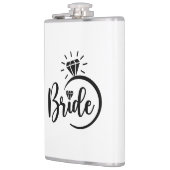 Braut Vinyl umwickelte Flasche Flachmann (Links)