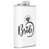 Braut Vinyl umwickelte Flasche Flachmann (Rechts)