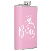 Braut Vinyl umwickelte Flasche Flachmann (Rechts)