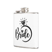 Braut Vinyl umwickelte Flasche Flachmann (Links)