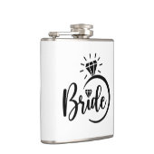 Braut Vinyl umwickelte Flasche Flachmann (Rechts)