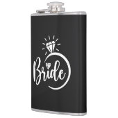 Braut Vinyl umwickelte Flasche Flachmann (Links)