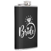 Braut Vinyl umwickelte Flasche Flachmann (Rechts)