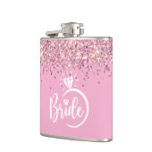 Braut Vinyl umwickelte Flasche Flachmann (Links)