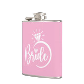 Braut Vinyl umwickelte Flasche Flachmann (Links)
