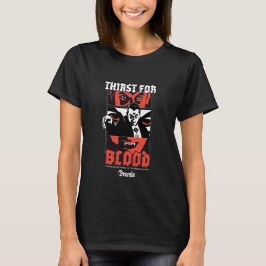 Braut von Frankenstein Durst nach Blut T-Shirt (Vorderseite)