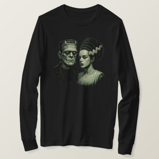 Braut von Frankenstein Langarm T-Shirt (Design vorne)