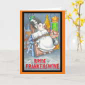 Braut von Frankenswine Halloween Karte (Gelbe Blume)