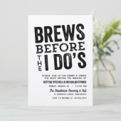 Braut vor dem Probe-Dinner der Brauerei Invit Einladung (Stehend Vorderseite)