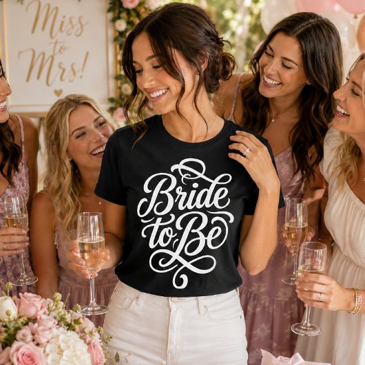 Braut vor der Hochzeit Brautparty oder Probe T-Shirt