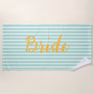 Braut Wedding bachelorette Ehefrau Gelb Strandtuch