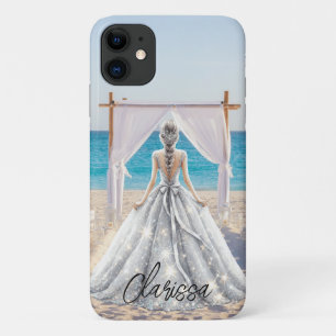 Braut Wedding Day Beach Hochzeit Extravagante Gown Case-Mate iPhone Hülle