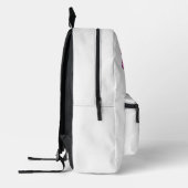 Braut Weiß & Rosen Bedruckter Rucksack (Links)