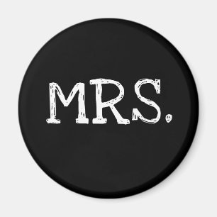 Braut-weiße Text-Frau Magnet