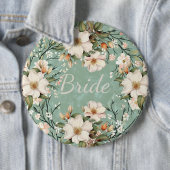 Braut weiße Wildblumen Blumen Button (Beispiel)