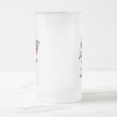 Braut, welche die Blumenstrauß-Tasse wirft Mattglas Bierglas (Mittel)