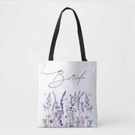 Braut Wildblumen Aquarell Florale Brautparty Tasche