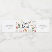 Braut Wilde Blume Vintages Brautwassersiegel Wasserflaschenetikett (Einzelnes Label)