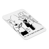 Braut will Kleingedrucktes im Cartoon lesen Magnet (Rechte Seite)