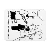 Braut will Kleingedrucktes im Cartoon lesen Magnet (Horizontal)