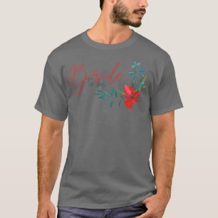 Braut Wird Florales Design Hochzeitsfeier Damen T-Shirt