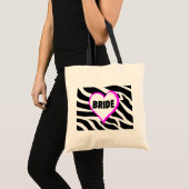 Braut (Zebra-Streifen) Tragetasche (Vorderseite (Produkt))