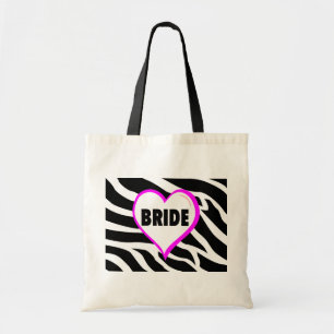 Braut (Zebra-Streifen) Tragetasche