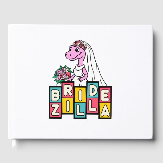 Braut Zilla Retro Gästebuch (Vorderseite)