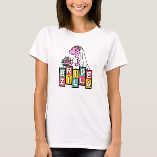 Braut Zilla Retro T-Shirt (Vorderseite)