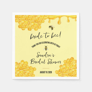 Braut zu Biene! Brautparty Serviette