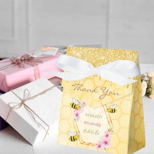 Braut zu Biene Glitter-Tropfen Junggesellinnen-Abs Geschenkschachtel