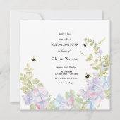 Braut zu Bienen elegantes Brautparty Einladung (Vorderseite)