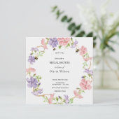 Braut zu Bienen elegantes Brautparty Einladung (Stehend Vorderseite)