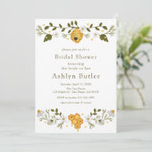 Braut zu Bier Bridal Dusche Einladung (Stehend Vorderseite)