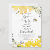 Braut zu Bier Bridal Dusche Einladung (Vorderseite)