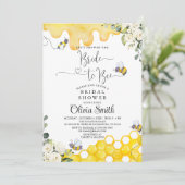 Braut zu Bier Bridal Dusche Einladung (Stehend Vorderseite)