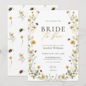 Braut zu Bier Bridal Dusche Einladung (Vorne/Hinten)