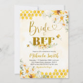 Braut zu Bier Bridal Dusche Einladung (Vorderseite)