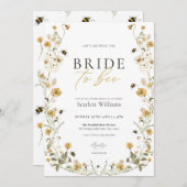 Braut zu Bier Bridal Dusche Einladung (Vorne/Hinten)