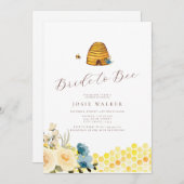 Braut zu Bier Bridal Dusche Einladung (Vorne/Hinten)