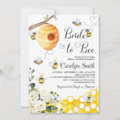 Braut zu Bier Bridal Dusche Einladung (Vorderseite)